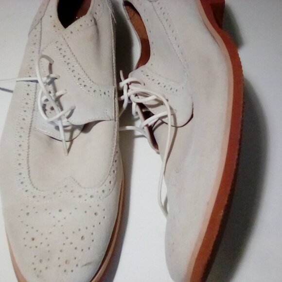 Stacy Adams Cream Leather Shoes main image 7